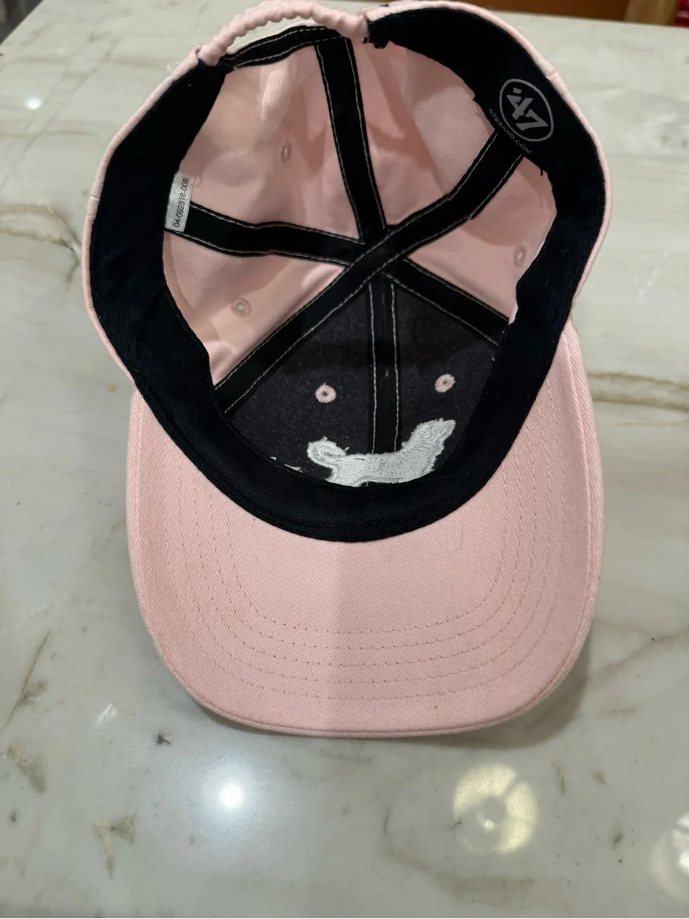 Black Dog Baseball Cap - Pink